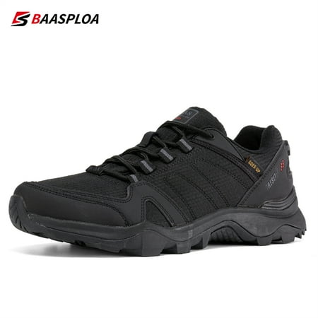 

Baasploa Men s Hiking Leather Shoes Non-slip Wear-resistant Waterproof Sneaker Plus Size 41-50 For Outdoor Climbing