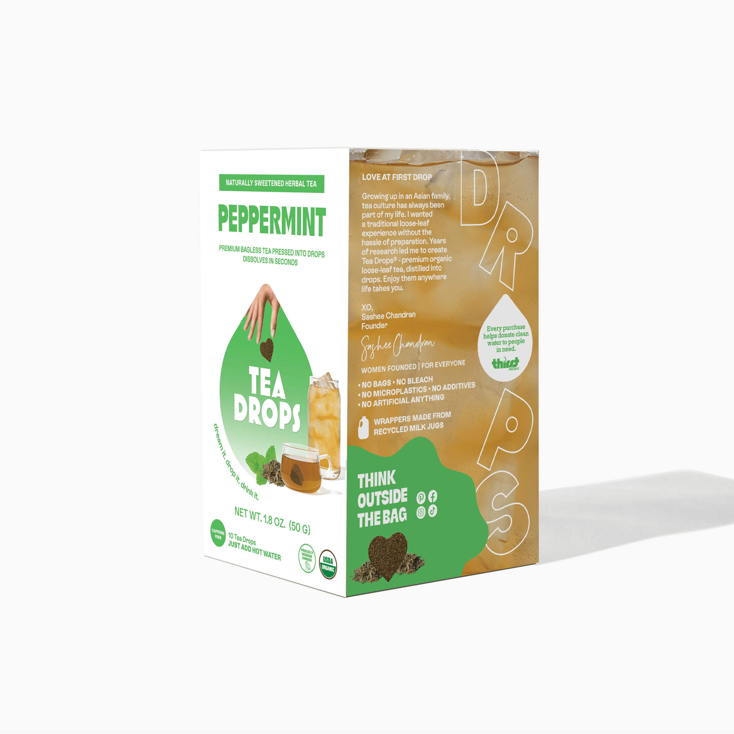Tea Drops Sweet Peppermint Tea, 10 Count