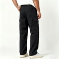 thumbnail image 4 of Men's Regular Fit Stretch Cargo Pants Outdoor Daily Wear Durable Fabric Utility Pockets S-XL, 4 of 8