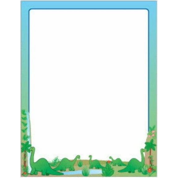 SHAPES ETC. Designer Paper - Dinosaurs (50 Sheet Package)