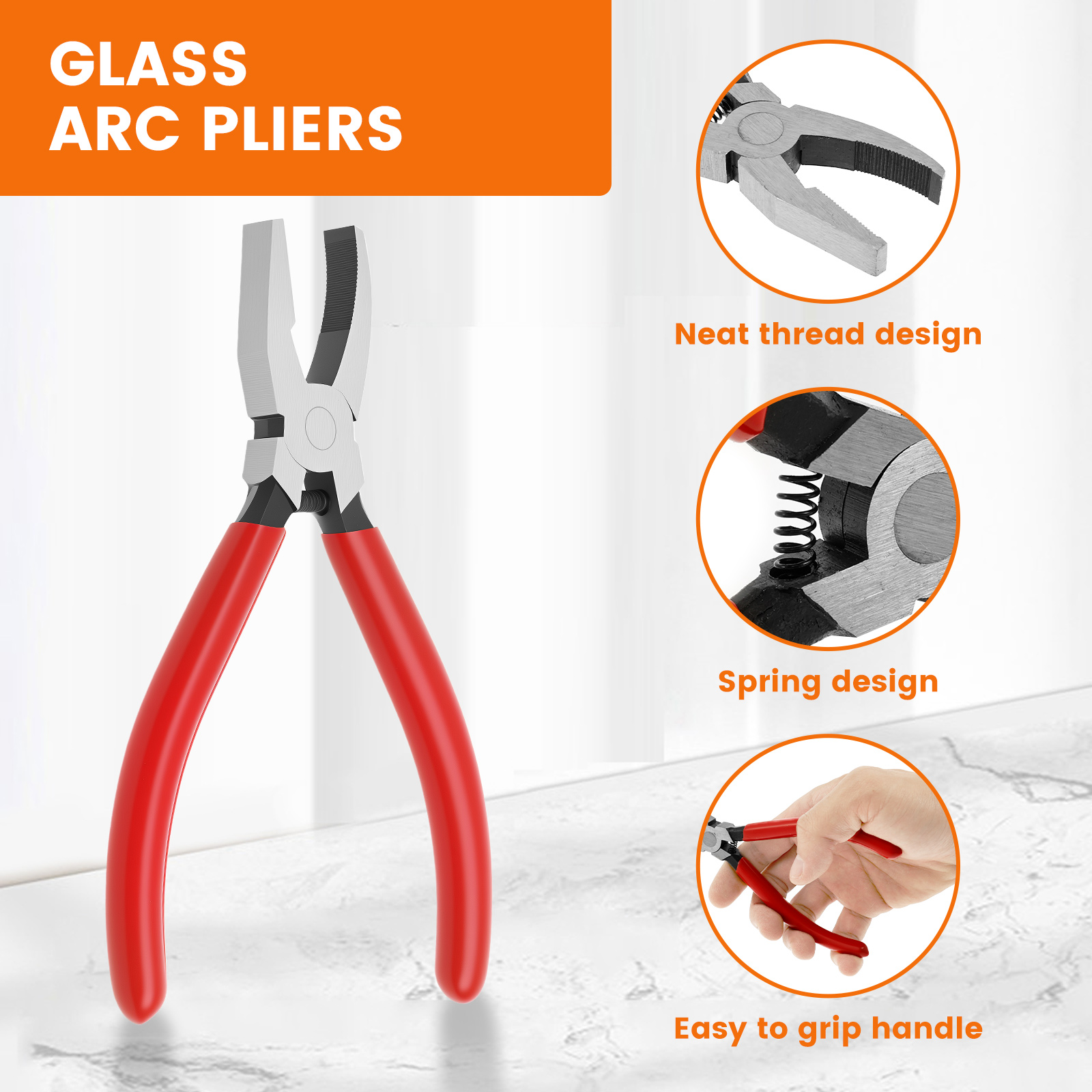 Ikoopy Glass Cutting Kit Practical Glass Cutter Tool Kit with Running Pliers Breaking Pliers Oil Dripper Tool Bag for Tile Mirror Stone DIY Project