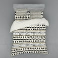 thumbnail image 2 of Ambesonne Boho Bedding Set 3 Pcs, Abstract Prehistoric, Twin, Black Yellow, 2 of 3