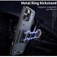 thumbnail image 3 of Case for iPhone 11,Military Grade  [Built-in Kickstand] Magnetic Ring Holder Heavy Duty TPU+PC Shockproof Drop Protection Phone Case for iPhone 11,6.1 inch (Blue), 3 of 11