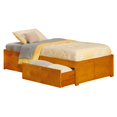 thumbnail image 4 of Atlantic Furniture Concord Lit de Plate-Forme de Rangement Simple XL en Caramel, 4 of 6