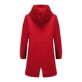 thumbnail image 5 of Womens Jackets Long Hooded Coat Plus Size Windbreaker Elegant Ladies Comfortable Loose Trench Coats Womens Rain Coats Ski Jackets Women Cheer Jackets for Women Rain Jacket Fitted Wind Women Hooded, 5 of 5