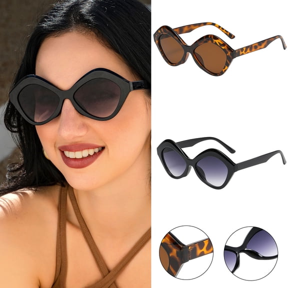 Only Moment Glasses Beach Accessories Polyester UV 400 Glasses Oversized Classic Trend Ladies Sunglasses Sparkling Large Frame Black One Size