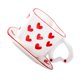 thumbnail image 4 of Taza de café de cerámica con forma de corazón y platillo, juego de tazas de porcelana para capuchino, leche, agua, café, café con leche, té, 4 of 8