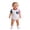 White, variant on Boy 4th of July Outfit, American Flag Star Striped Short Sleeve Bodysuit, Patriotic Onesie for Independence Day
