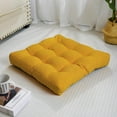 thumbnail image 5 of Tromlycs Floor Pillow Seating Cushions for Adults Sitting Large Square Pillow Gel Memory Foam 20 x 20 x 4 Inch Yellow Set of 2, 5 of 7