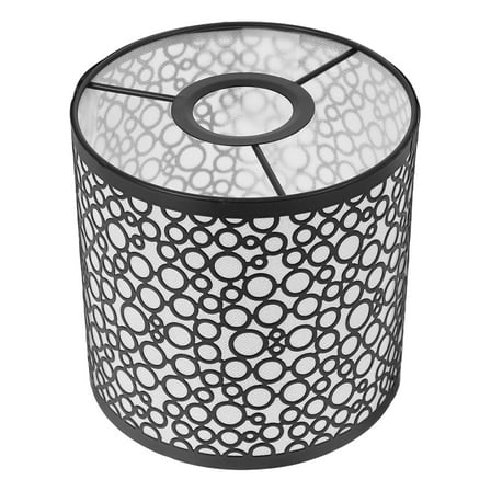 Vintage Decor Drum Lamp Chandelier Chandelier Shade 14.80X14.80X14.00CM Black