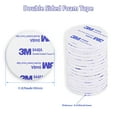 thumbnail image 3 of XHMAXE Double Sided Foam Mounting Tape, Foam Material, White, 1.57 in Diameter, 80 Pieces, 3 of 8