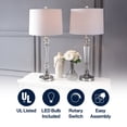 thumbnail image 3 of JONATHAN Y Emma 29.5" Crystal LED Table Lamp, Clear (Set of 2), JYL2048A-SET2, 3 of 7