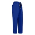 thumbnail image 7 of Fgvctg Scrubs for Women Plus Size Medical Scrub Sets Petite V-Neck Scrub Tops and Pants Scrubs Nursing Top Tall Scrubs Sets Blue L, 7 of 7