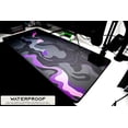 thumbnail image 2 of XXL Mouse Pad/Mat | (35.5''x15.8''x0.12'') Light Series Mousepad for Maximum Speed (Waterproof) Desk Pad | Black Gray and Purple Colors, Marble Topographic x Galaxy Style (Armatic - BP), 2 of 5