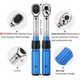 thumbnail image 2 of BULLTOOLS 1/4-inch Drive Click Torque Wrench Set Dual-Direction Adjustable 90-tooth Torque Wrench with Buckle (20-200in.lb / 2.26-22.6Nm), 2 of 8