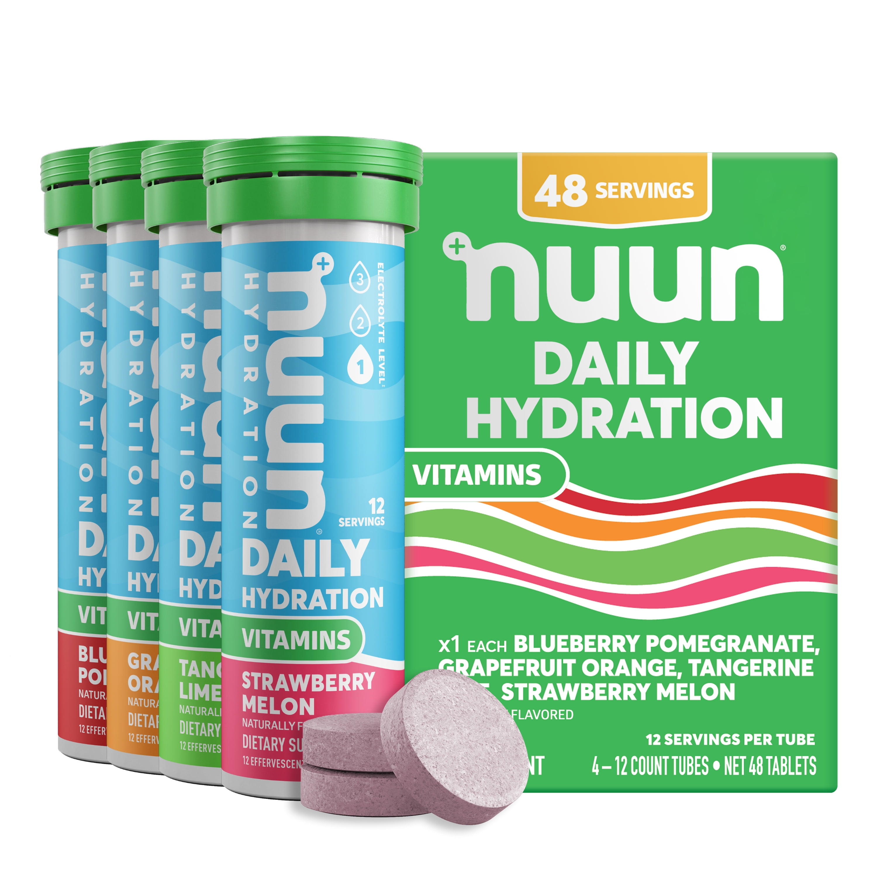 Nuun Sport, Electrolyte Drink Tablets Fruit Punch, Hydrating
