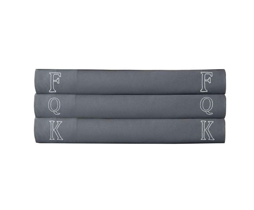 Bambusa: Soft, Cooling Luxury Bamboo Viscose- 7 Pc Bedding Set (Q=Queen, Grey)