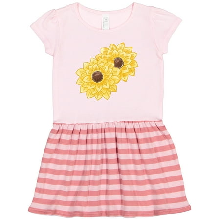 

Inktastic Yellow Sunflowers Gift Toddler Girl Dress