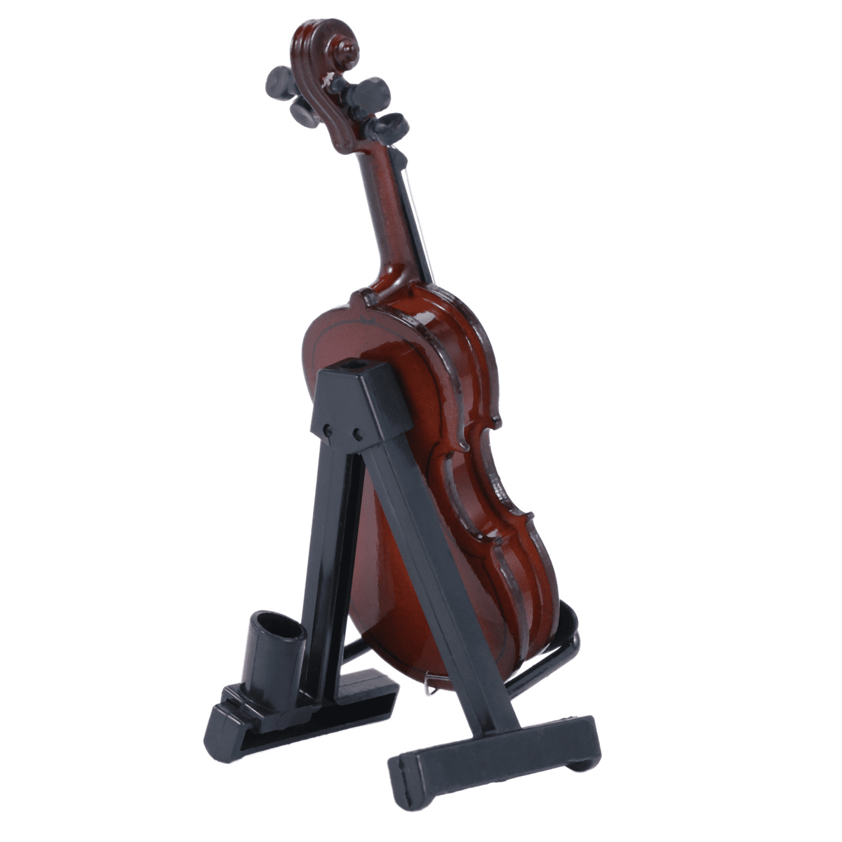4X Gifts Violin Music Instrument Miniature Replica with Case, 8X3cm