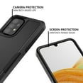 thumbnail image 4 of Xhy Samsung Galaxy A33 5G Case Military Grade Full Body Double Layer Protection Shock and Drop Resistant TPU Durable Detachable for Galaxy A33 5G Phone - Black, 4 of 9