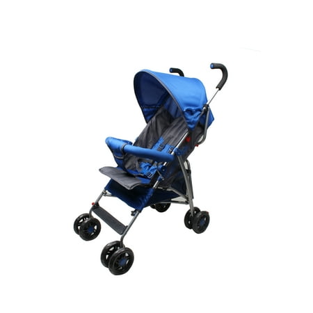 Wonder Buggy Dakota Deluxe Two Position Stroller With Canopy & Storage Basket - Royal