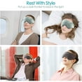 thumbnail image 5 of Buzio Weighted Blackout Sleep Mask, Cozy Reversible Style, Microwave-Heatable & Freezable Heavy Eye Cover for Post-Work Relaxation, Gray, 5 of 9