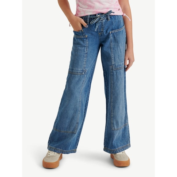 Justice Girl's Wide Leg with Seaming Details, Sizes 6-18