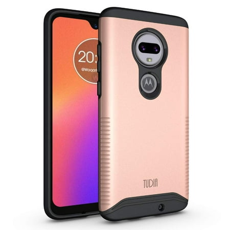Motorola Moto G7, G7 Plus Case, TUDIA Dual Layer [Merge] Extreme Protective Precise Cutouts Phone Cover for Motorola Moto G7 / G7 Plus [Not fit with Moto G7 Play/G7 Power] (Rose Gold)