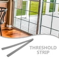 thumbnail image 3 of FENGGUIQU 2pcs Ramp Pad Grey TPE Door Threshold Ramp for Household Users and Wheelchairs, 3 of 8