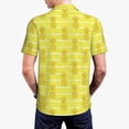 thumbnail image 5 of Rocae Gold Pineapple for Men's Short Sleeve Polo Shirt, Quick Drying Performance Moisture Wicking Sports Men's Golf Shirt X-Large, 5 of 9
