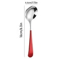 thumbnail image 3 of Ynlkorvg Tableware Round Spoon 304 Stainless Spoon Fork Household Cute Small Soup Spoon Thick Round Bottom Eating Spoon, 3 of 9