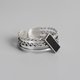 thumbnail image 5 of El anillo de plata no se desvanece, la apertura del nicho retro europeo y americano dedo índice amor joyería de plata pura ins anillo para mujeres, 5 of 5