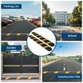 thumbnail image 3 of GloryStar 6FT Rubber Speed Bump, Heavy Duty Construction with Dual-Channel Cable Protector Ramp, Suitable for Driveway, Road, Garage, and Multiple Surfaces Including Asphalt, Concrete, and Gravel, 3 of 6