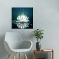 thumbnail image 5 of Chilfamy Flowers Sparkles Radiant Light Canvas Wall Art Decor 12x12in, 5 of 6