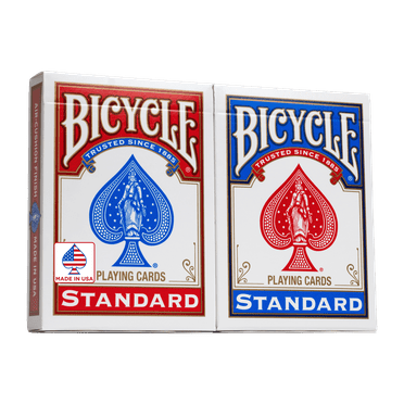 Bicycle Playing Cards, 2 Pack, Standard Index (Red & Blue)