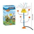 thumbnail image 6 of LiUMX Smiling Windmill Water Sprinkler Toys, 32.68 inch – Plastic Outdoor Lawn Toy with Wide Gentle Spray for Kids, Backyard, Garden, Multicolor, 6 of 7