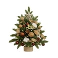 thumbnail image 2 of Flocking Beads Mini Christmas Tree Ornament, Desktop Small Tree with Sturdy Base, Red Coffee Rose Gold Color Options, for Table Decor and Indoor Holiday Setup, 2 of 6