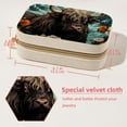 thumbnail image 5 of Yak Portable Velvet Organizer Box with Removable Compartment - Earring Holder, Necklace Holder, and Travel Organizer - Gift, 5 of 7