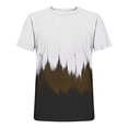 thumbnail image 4 of JUUYY Big and Tall T-Shirt for Men Loose Fit Casual Graphic Round-Neck T-Shirts Drop Shoulder Short Sleeve Tees Brown XXL, 4 of 4