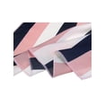 thumbnail image 4 of INSPIRE CHIC Foulards Carrés à Rayures pour Femmes Foulard de Tête Fichu Rose Blanc, 4 of 5