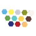 thumbnail image 4 of WEUVEB 12PCS Modern Hexagon Wall Decor Felt Panels for Home Decoration, 4 of 6