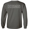 thumbnail image 2 of Fair Game HEMS Helicopter Emergency Medical Services Long Sleeve Shirt Air Ambulance EMS Flying Medevac-Charcoal-Large, 2 of 5