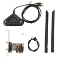 thumbnail image 2 of PCI Ex1  Card, BE200NGW PCI Express  Card with 8DB Antenna 2.4G 574Mbps 5G 2400Mbps 6G 5800Mbps  Card Adapter BT5.4 for Desktop PC, 2 of 7