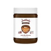 JUSTIN'S No Stir, Gluten-Free Chocolate Hazelnut Almond Butter, 12 oz Plastic Jar