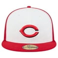 thumbnail image 2 of Men's New Era White/Red Cincinnati Reds Repeat 59FIFTY Fitted Hat, 2 of 5