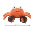 thumbnail image 2 of 9 Inch Big Crab Plush Toy Lucky Mascot Stuffed Animal Sleeping Pillow for Relaxation Cozy Cushion for Sofa Bed Room Decor Birthday Gift, 2 of 5