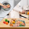 thumbnail image 3 of Yayeee Drying Mat for Kitchen Counter Dishes Microfiber Coffee Decorative Pad, Pink Cityscape Painting, 3 of 9