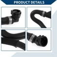 thumbnail image 5 of Unique Bargains No.17127578403 Radiator Hose for BMW 5 SERIES F10 523i 528i 530i 2009-2013 Engine Coolant Recovery Tank Hose Good Sealing Rubber 1 Pc Black, 5 of 7