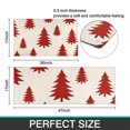 thumbnail image 7 of Red Christmas Tree Pattern Kitchen Rugs Sets Of 2,Anti Fatigue Kitchen Mat Rugs Non Slip Washable,Decorative Kitchen Floor Mats for Kitchen,Sink,Laundry,17"x30"+17"x47", 7 of 7