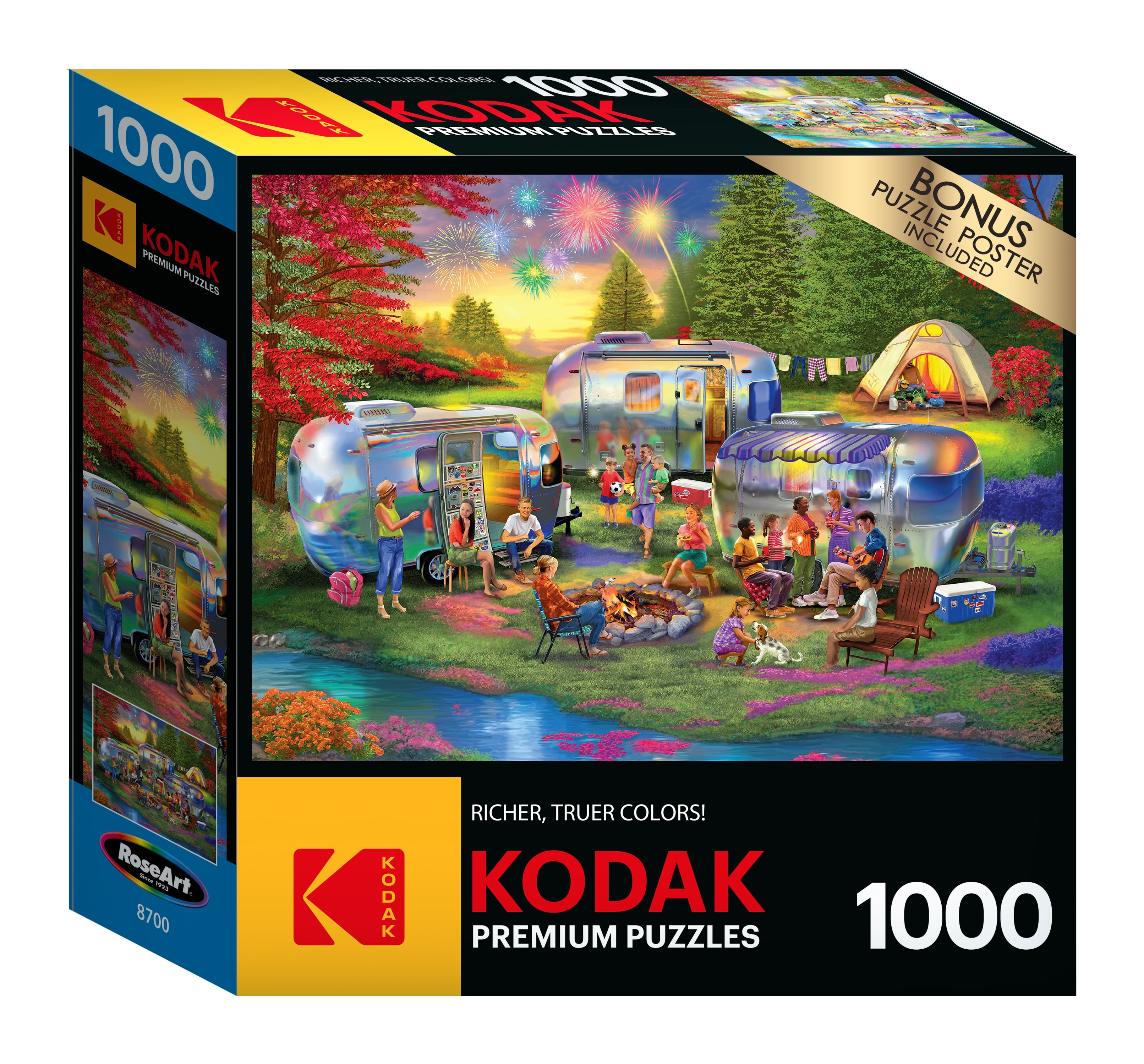 RoseArt Kodak 1000-Piece Shiny Happy Campers Jigsaw Puzzle